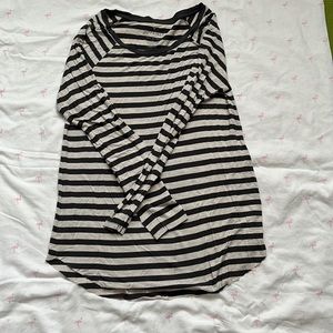 Grey Stripped long sleeve shirt